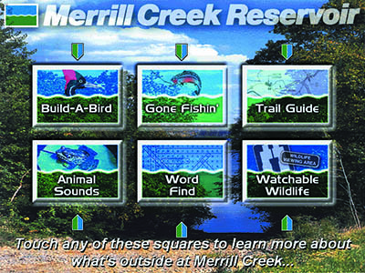 Touch Screen Kiosk Main Menu
